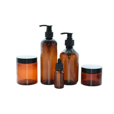 500 ml Amber 250 ml κενό καλλυντικό πλαστικό πολυτελή κρέμα λοσιόν σαμπουάν μπουκάλι