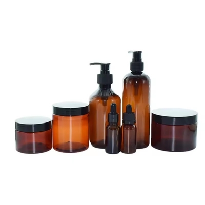 500 ml Amber 250 ml κενό καλλυντικό πλαστικό πολυτελή κρέμα λοσιόν σαμπουάν μπουκάλι