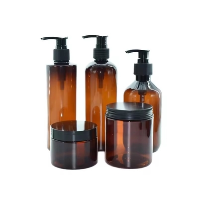 500 ml Amber 250 ml κενό καλλυντικό πλαστικό πολυτελή κρέμα λοσιόν σαμπουάν μπουκάλι