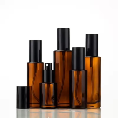 30 ml 50 ml 80 ml 100 ml Αμπερόνα Κοσμητικά γυάλινα μπουκάλια αντλίας Φιαλίδιο ανανεώσιμου ψεκασμού
