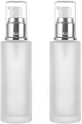 120 ml 4oz παγωμένα γυάλινα μπουκάλια λοσιόν αντλία μπουκάλια διανομέας μπουκάλια καλλυντικά μπουκάλια