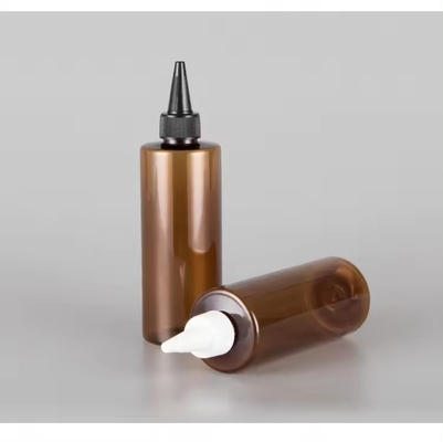 6 ml πλαστικό μπουκάλι κοσμητικών Amber Squeeze με γυρισμένο καπάκι επαναγεμιστά μπουκάλια
