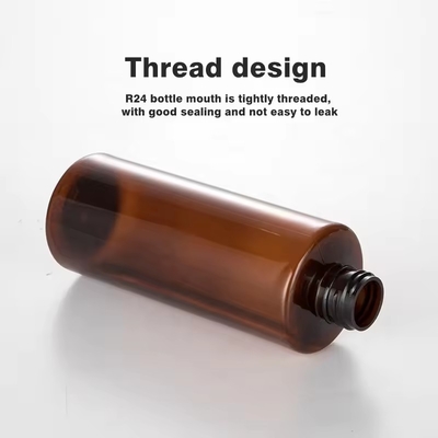 6 ml πλαστικό μπουκάλι κοσμητικών Amber Squeeze με γυρισμένο καπάκι επαναγεμιστά μπουκάλια