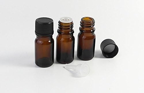 10 ml 20 ml 30 ml μπουκάλια γυαλιού αιθέριας ύλης με καπάκι βίδας Άδειο γυαλί κεχριμπάρι