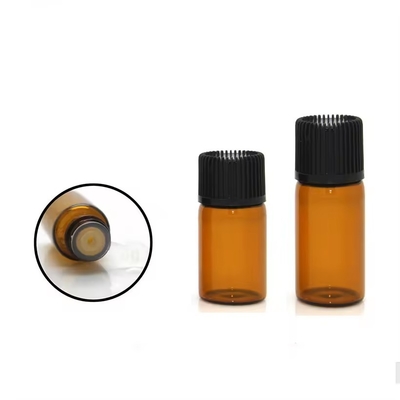 1 ml 2 ml 3 ml 4 ml 5 ml αιθέρια έλαια Μίνι φιαλίδια από γυαλί κεχριμπάρι Φιαλίδια με καπάκι με βίδα