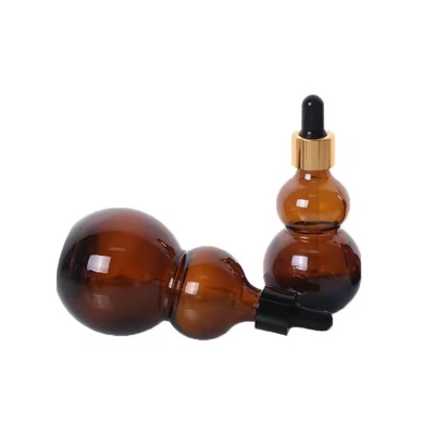 15 ml 30 ml μπουκάλι σταγονίδια από γυαλί κεχριμπαρά μπουκάλια αιθέρια έλαια για μαλλιά και λάδι σώματος