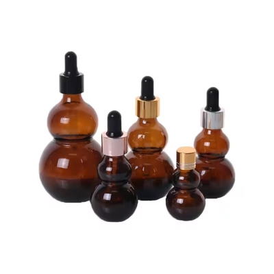 15 ml 30 ml μπουκάλι σταγονίδια από γυαλί κεχριμπαρά μπουκάλια αιθέρια έλαια για μαλλιά και λάδι σώματος