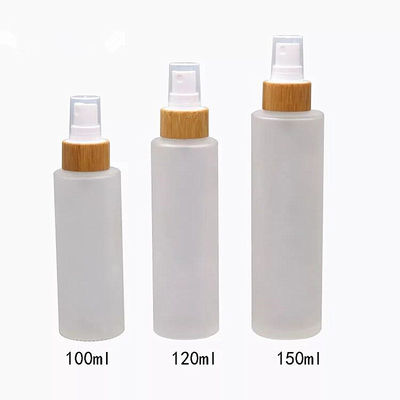 100ml παγωμένο μπουκάλι γυαλιού με την καλλυντική φροντίδα δέρματος εμπορευματοκιβωτίων τονωτικού αντλιών μπαμπού