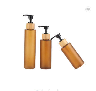 200ml 24mm καλλυντικά ηλέκτρινα βάζα μπουκαλιών ουσιαστικού πετρελαίου γυαλιού 24/410 3.4oz