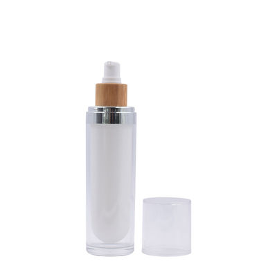 40ml 100g χωρίς αέρα γυαλιού καλλυντική μπουκαλιών ομαλή περάτωση βάζων αντλιών Moisturizers χωρίς αέρα