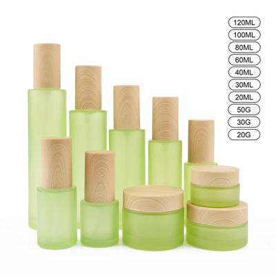 50g άσπρα 18mm βάζα κρέμας προσώπου μπουκαλιών 20ml 18/400 γυαλιού καλλυντικά
