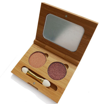 60g 14mm πλαίσιο 5.5cm ομορφιάς ματιών Makeup κιβωτίων σκιών ματιών περίπτωση μπαμπού