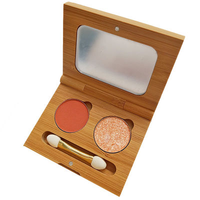 60g 14mm πλαίσιο 5.5cm ομορφιάς ματιών Makeup κιβωτίων σκιών ματιών περίπτωση μπαμπού