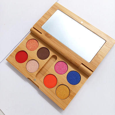 60g 14mm πλαίσιο 5.5cm ομορφιάς ματιών Makeup κιβωτίων σκιών ματιών περίπτωση μπαμπού