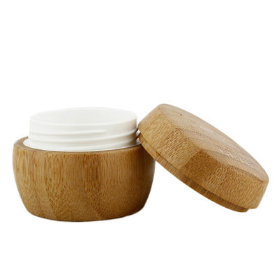 2 Oz 2,95 ίντσας μπαμπού καπακιών καλλυντικό βάζο κρέμας αντλιών βάζων 30ML χωρίς αέρα